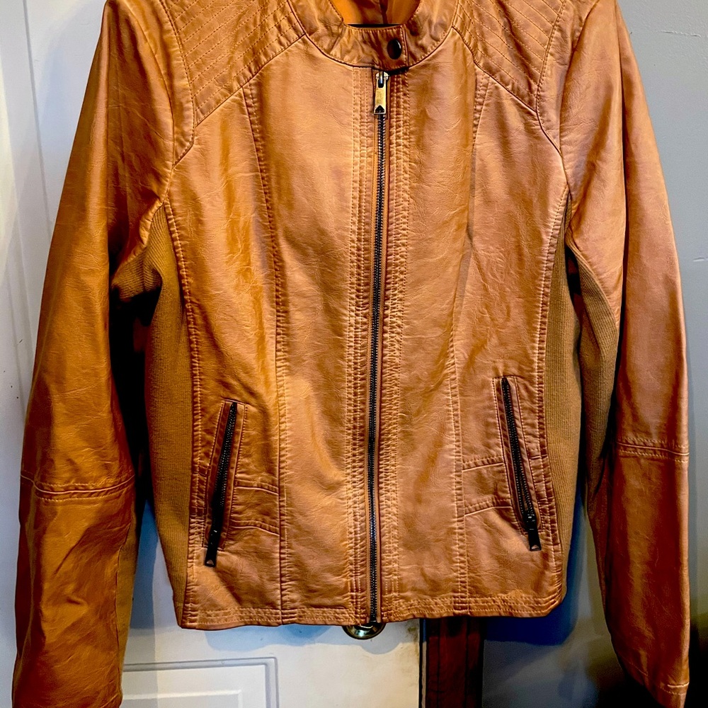 Faux leather Moto jacket